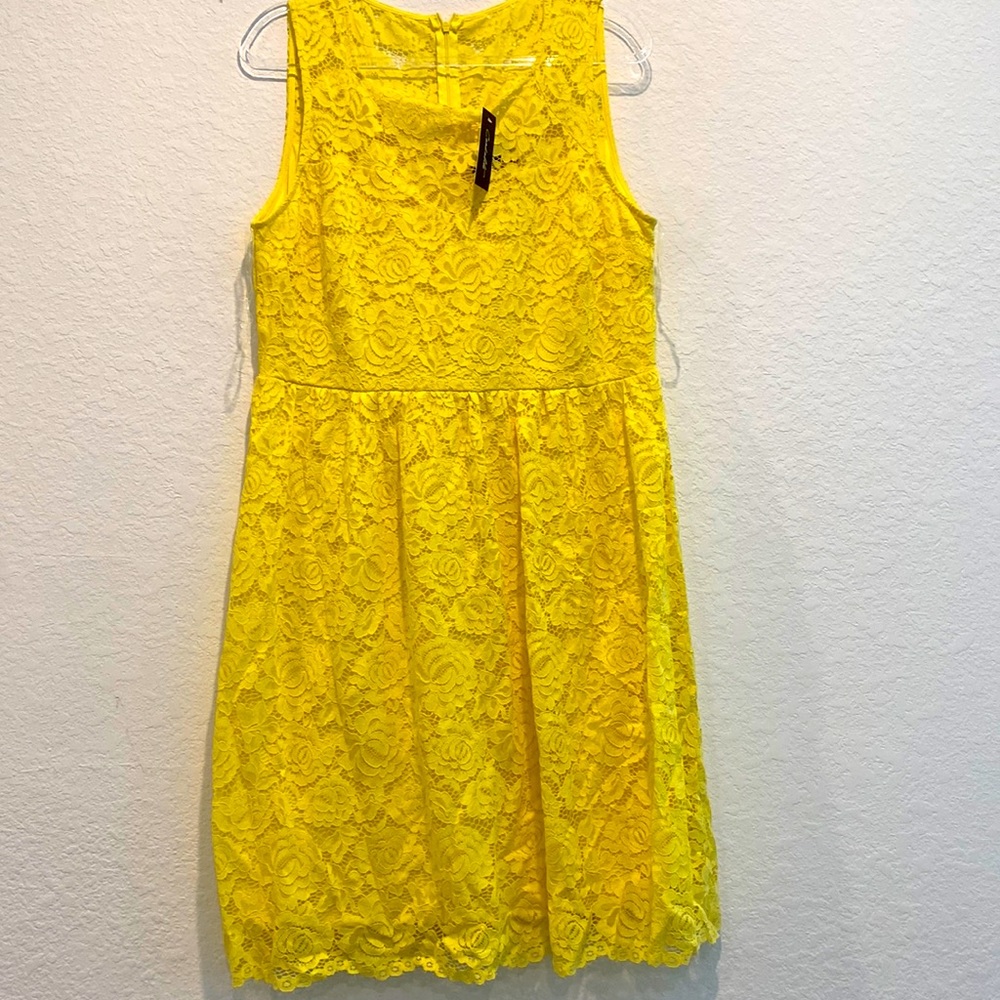 Beautiful Lace  yellow dress